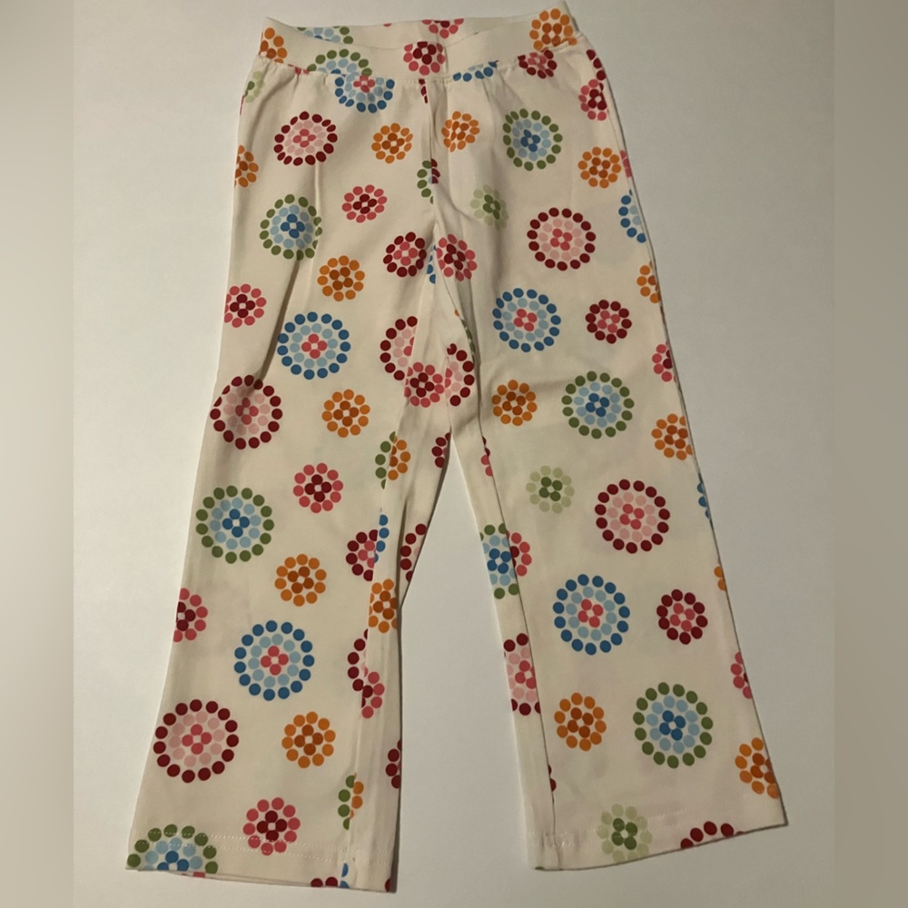 NWT White multicolor pattern leggings